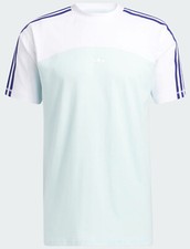 adidas Originals Mens Blocked 3-stripes T-Shirt Halo Mint/​White Med HC2101 NEW