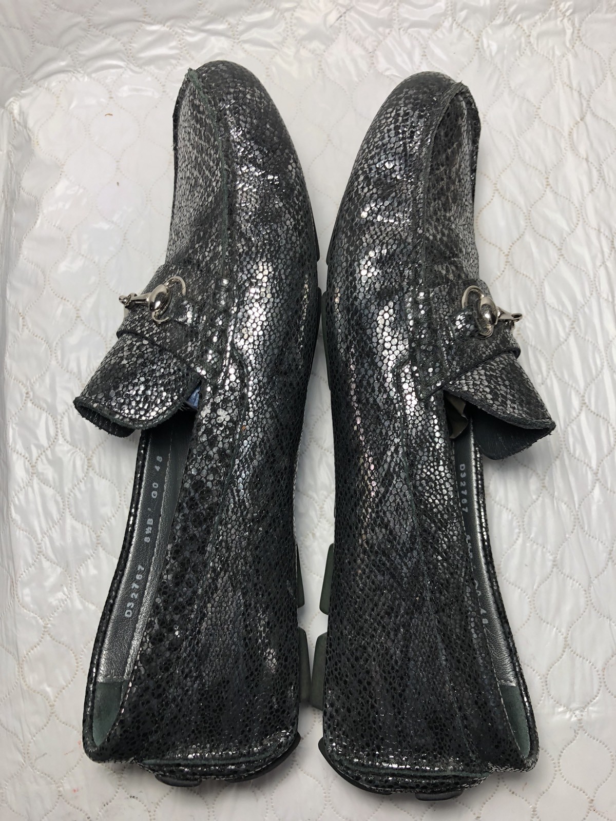 Cole Haan Women's Metallic Reptile Print Horse Bit Shoes Size8.5 B eBay