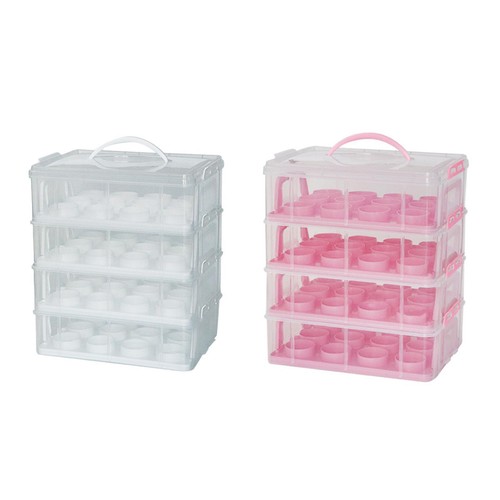 POWERHAUS24 Contenitore In Latta A Forma Di Cupcake - Motivo Merry Christmas - 1,5 Litri Per Biscotti, Muffin E Dolci - Regalo Natalizio - 3