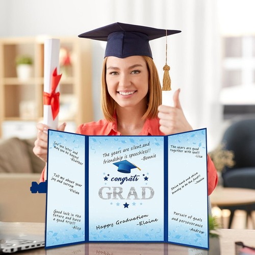 Signature Book Alternative Graduation Card 2024 Party Decoration Exquisite Board - Picture 6 of 16