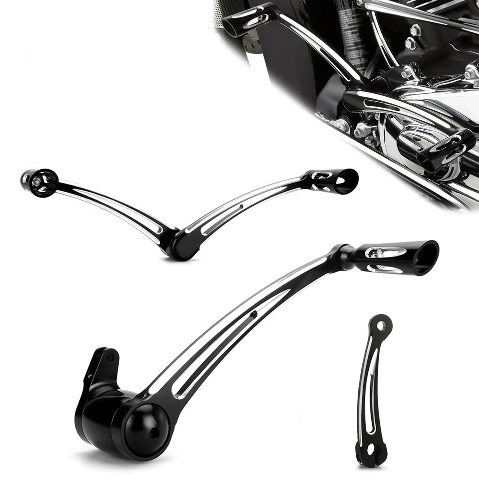 Brake Shifter shaft Levers Black CNC cut For Harley Touring street glide 2014-up - Изображение 2 из 4