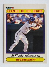 GEORGE BRETT 1990 Fleer Baseball Players Of The Decade #621 Kansas City Royals