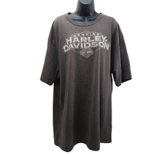 Harley Davidson T-Shirt 2XL Brown Kokomo IN Imagewear Made in USA