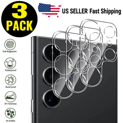 3x Tempered Glass Camera Protector For Samsung Galaxy S24 Ultra S23 Plus S22