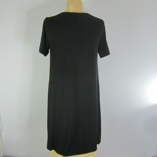 NUEVO Vestido Camiseta Loft Ann Taylor Petite XS SS Negro Línea A Túnica Nuevo con Etiquetas $49.50 XSP - Imagen 2 de 7