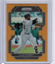 2022 Panini Prizm Luis Robert Gold Prizm Base #'ed 02/10 #196
