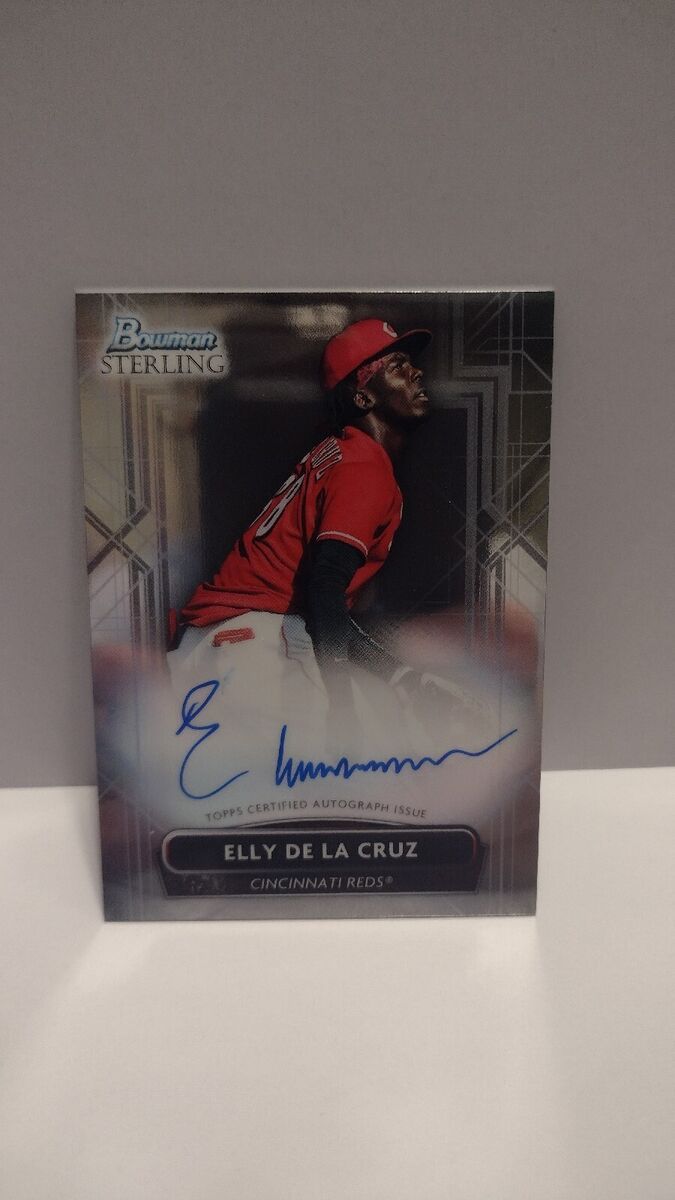 ELLY DE LA CRUZ 2022 Bowman Sterling Prospect Autographs #PA ELLY DE LA CRUZ 2022 Bowman Sterling Prospect Autographs #PA