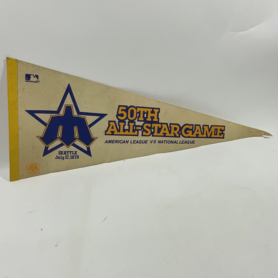 老式 PENNANT 批量 70 年代 90 年代 西雅图水手 Ken Griffey Jr 全明星赛 — 第 3/4 张图片