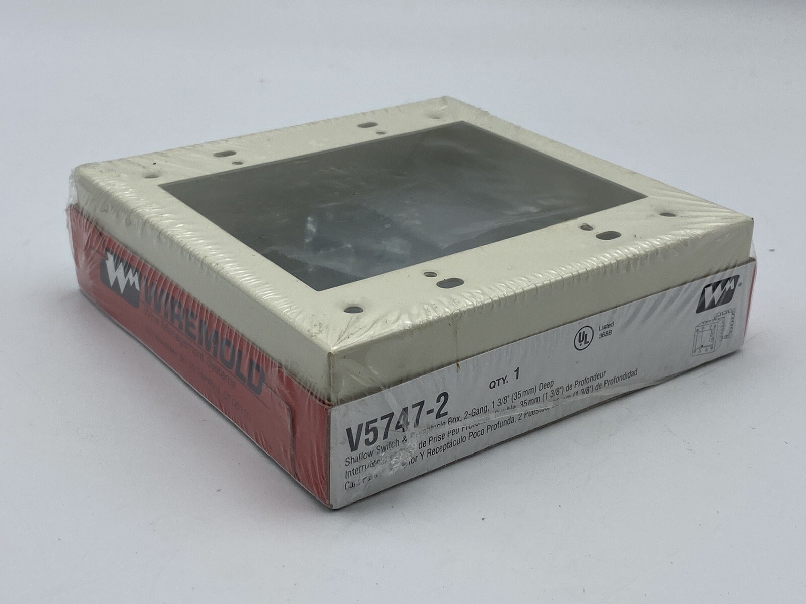 NEW Legrand Wiremold V57472 Shallow Switch and Receptacle Box (2
