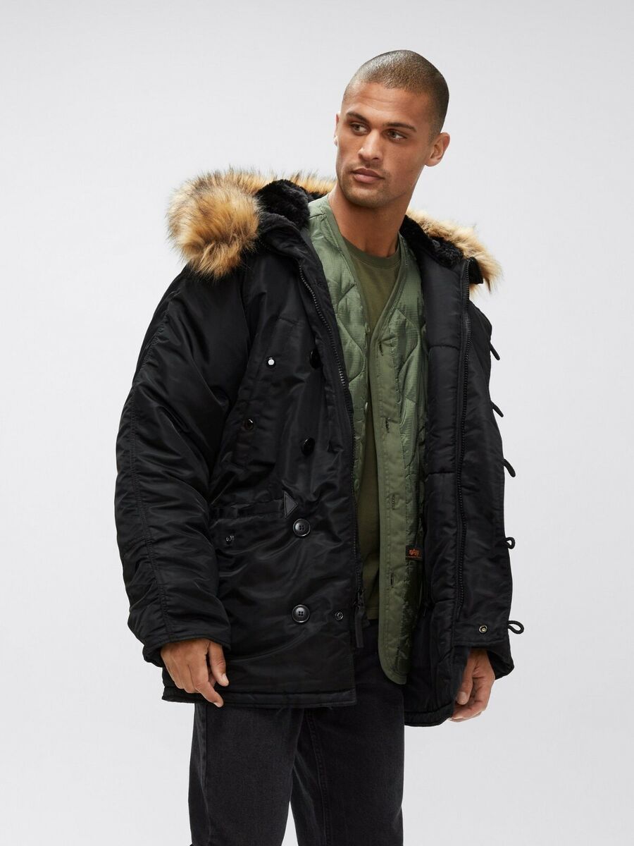 Alpha Industries N-3B Parka Extreme Cold Weather Black, Sage Green MJN31000C1 Alpha Industries N-3B Parka Extreme Cold Weather Black, Sage Green MJN31000C1