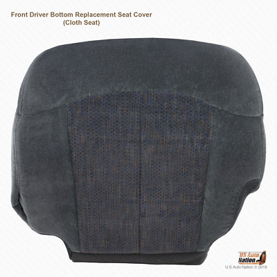 1999 -2002 Chevy Silverado 1500 2500 3500 Driver Bottom Dk Gray Cloth Seat Cover