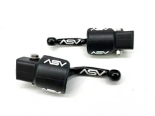 ASV F4 Brake & Clutch Levers Shorty Black 2019-2023 KX450/X 2021-24 KX250/X