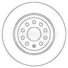 2x Brake Discs Solid For Skoda Kodiaq 2.0 TDI 4x4 Borg Rear 3QD615601 3Q0615601A