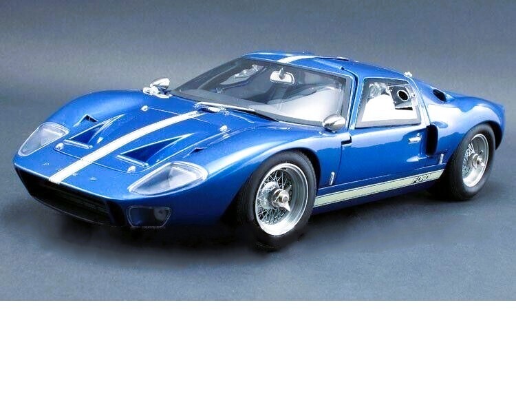Ford GT40 w/Wire Wheel Rims/V8 Engine/Custom Metal Body 1:12 Large Scale Model