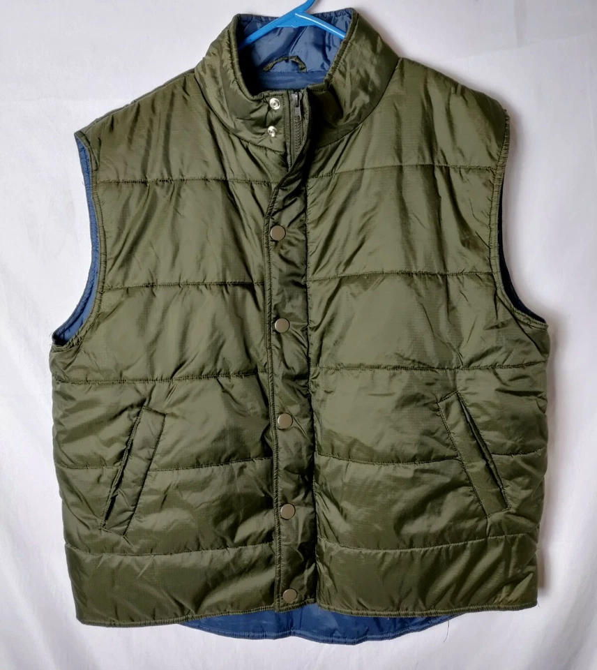 2 John Weitz Outdoors Men Quilted winter Weather Zip Snap Button Vest Lot Of 2 - Image 2 of 4