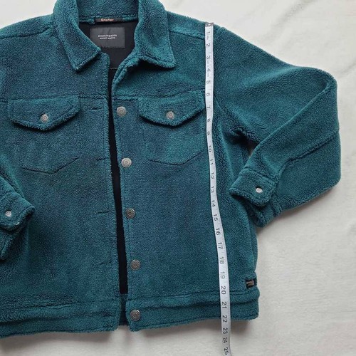 Scotch & Soda Womens Fantastique Fleece Jacket Green Waist Length Pockets XS - Picture 2 of 6