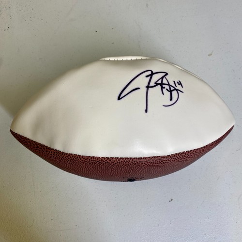 Jacksonville Jaguars Justin Blackmon Signed Autograph White Panel Logo Football - Picture 2 of 2
