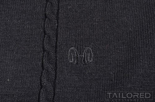 NWT - KITON Solid Black CASHMERE SILK Button 2 Pocket Cardigan Sweater EU 50 / M - Picture 5 of 8