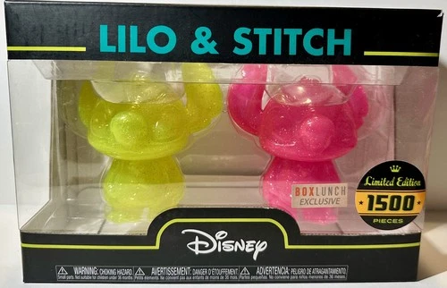 Yellow & Hot Pink STITCH Disney Funko Hikari XS Box Lunch Exclusive LE 1500