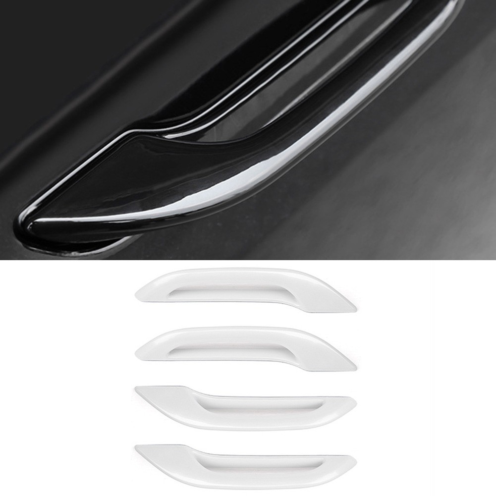 For Tesla Vehicle Accessory Matte Black Outside Door Handle Trim Cover