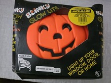 Vintage 1990 s Blinky Glow Lite Pumpkin Jack O Lantern Light Blow Mold Halloween