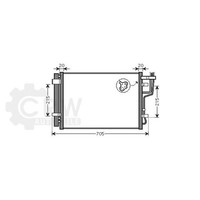 AVA Quality Cooling Kondensator Klimaanlage Mit Trockner FüR Hyundai I30