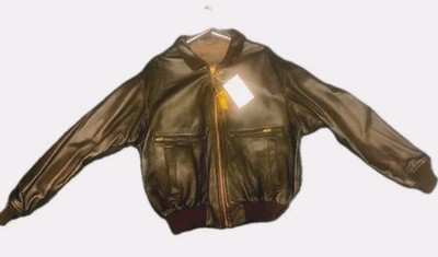 Vintage Branded Garments Steerhide Racer Leather Motorcycle Jacket Sz Large New