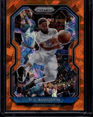 2020-21 Panini Prizm Orange Ice Prizms #161 D.J. Augustin Orlando Magic