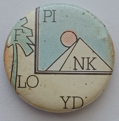 Original Vintage Pink Floyd Rock Music Pin Button Badge 1980's.     EB3-5