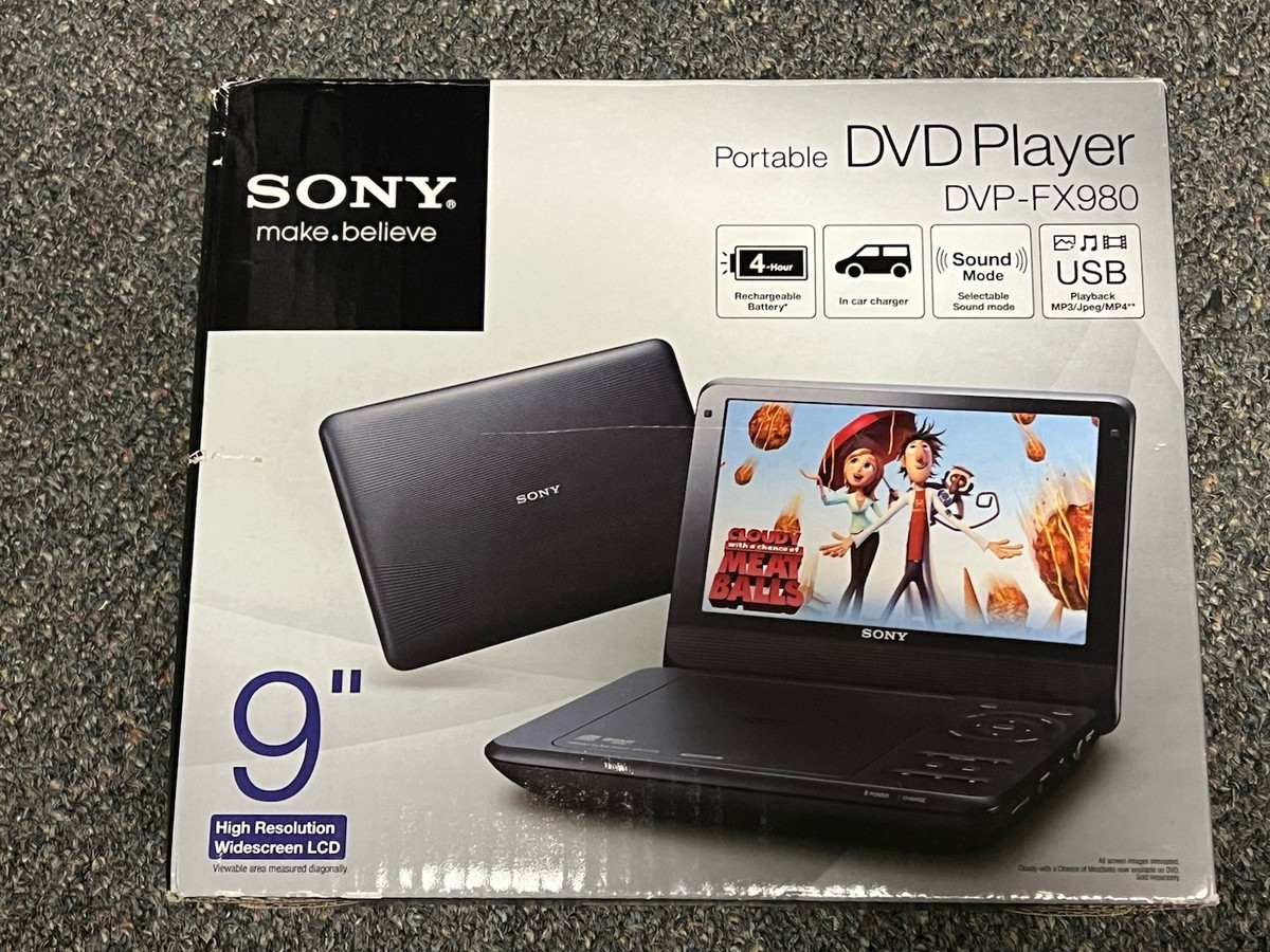 新品未使用 SONY ポータブル DVDプレイヤー DVP-FX980 9V型 Amazon | ソニー 9V型 ポータブルDVDプレーヤー ブラック DVP