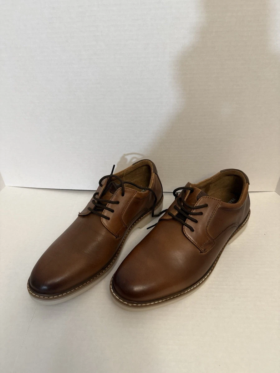 Franco Fortini Brown LEATHER Men\'s Dress Shoes Size 11.5 Man Made Sole Franco Fortini M Dress Shoes for Men for sale | eBay main image 3