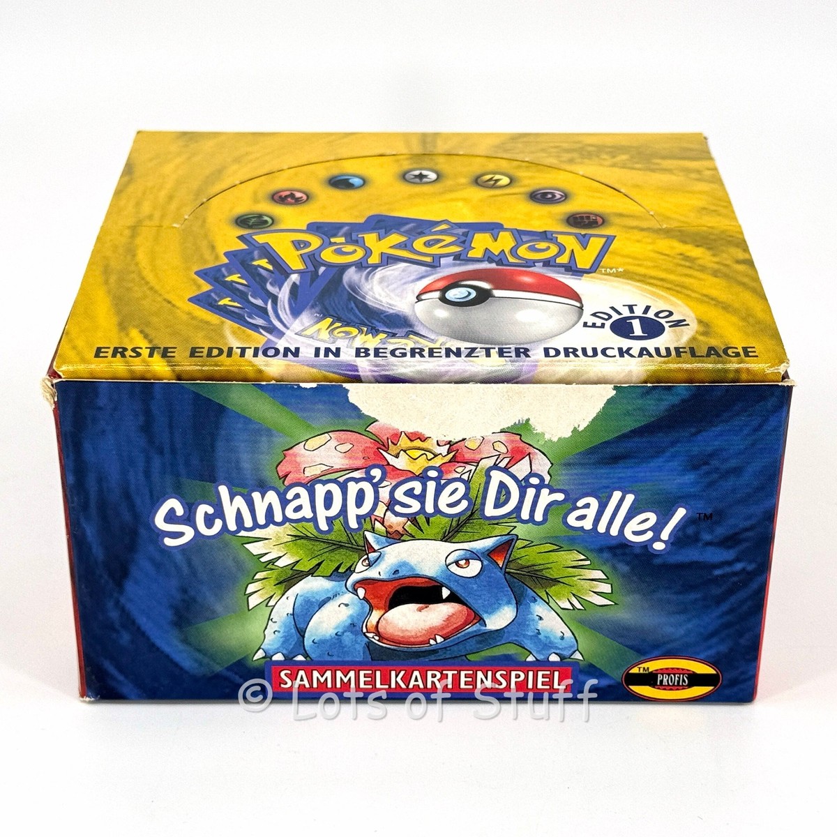 German Pokemon Base Set 1st Edition Booster Box 1999 WOTC EMPTY