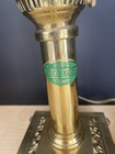 Brass Electric Table Lamp Paris Orient Express Istanbul Railroad — photo 2