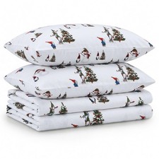 Ultra Soft Turkish Cotton Flannel King Sheet Set with Extra Deep Pocket, 100 Co