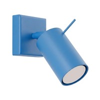 Wandspot Stahl Hellblau GU10 Verstellbar Flur B:8 Cm Leselampe Schlafzimmer
