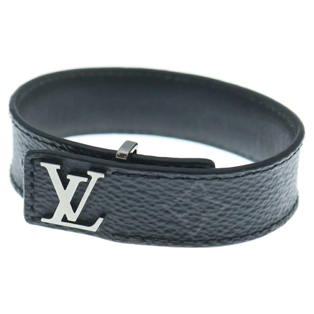 LOUIS VUITTON Size: 19 Monogram Eclipse Bracelet … - image 1