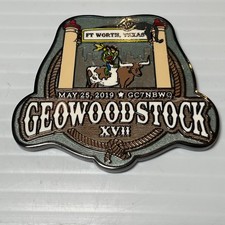 Geocoin Cowboys  culture Geowoodstock XVII Ft Worth TX 5/25/2019 Unactivated