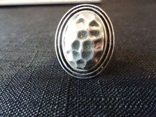 791--VINTAGE STERLING SILVER RING -925- VERY SOLID--SIZE-7