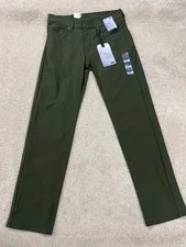 Levis Pants Mens 32x32 511 Tech Pant Slim Straight Performance Stretch Green