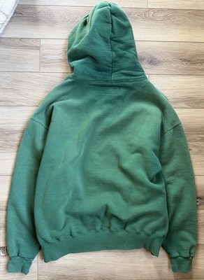 Vintage Russell Athletic Hoodie Large Green 90s LL Bean Faded