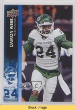 2022 Upper Deck CFL Blue Damon Webb #154 READ 0wr