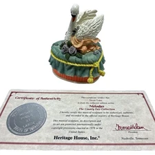 Heritage House Melodies Swan Lake Musical Sculpture Box The County Fair Collect