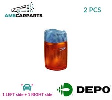 INDICATOR LIGHT BLINKER LAMP PAIR FRONT 215-1543R-A LORO 2PCS NEW OE REPLACEMENT