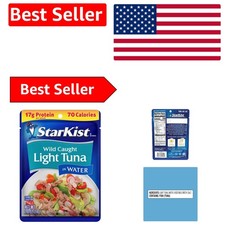 Wild Caught Chunk Light Tuna in Water - 2.6 oz Pouch, 17g Protein, Keto-Friendly