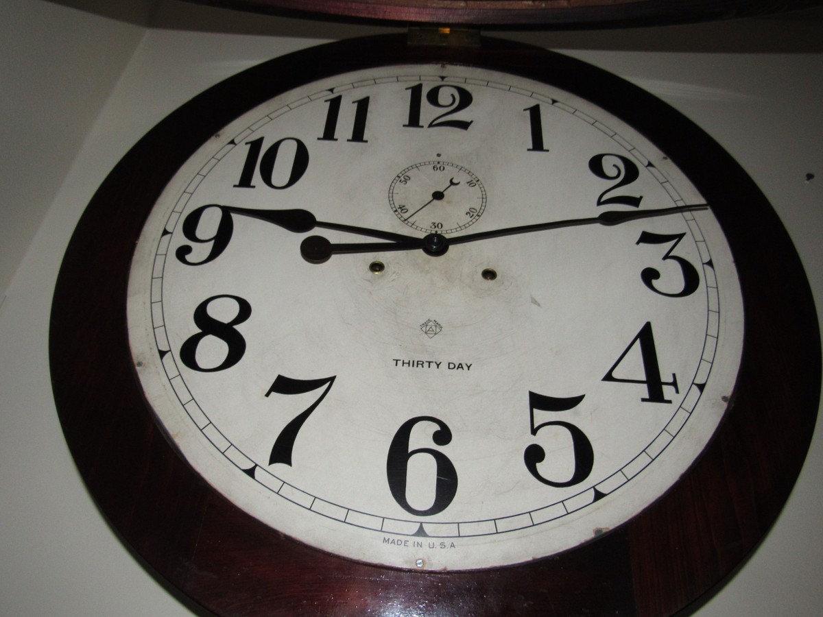 アンソニアANSONIA CLOCK［USA］ Antique Ansonia No. 1 Gallery Wall Clock 30-Day, Key-wind