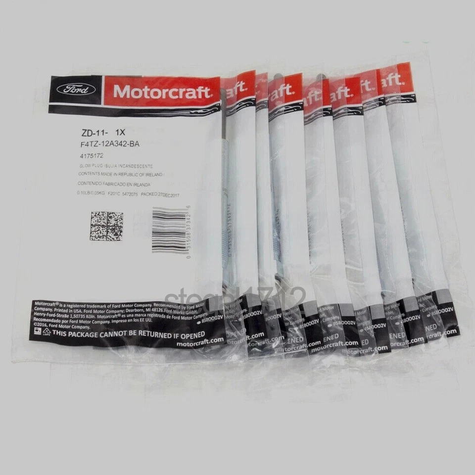 8PCS ZD-11 OEM Genuine Glow Plugs F4TZ-12A342-BA diesel For F250 E350 7.3L V8 US - Image 2 of 4