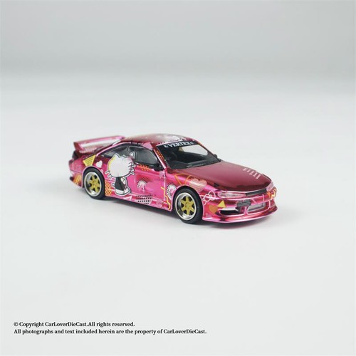 **Pre-Order**Tarmac Works 1:64 VERTEX Silvia S14 Pink Chrome APA xpo 2025 Car - Picture 3 of 4