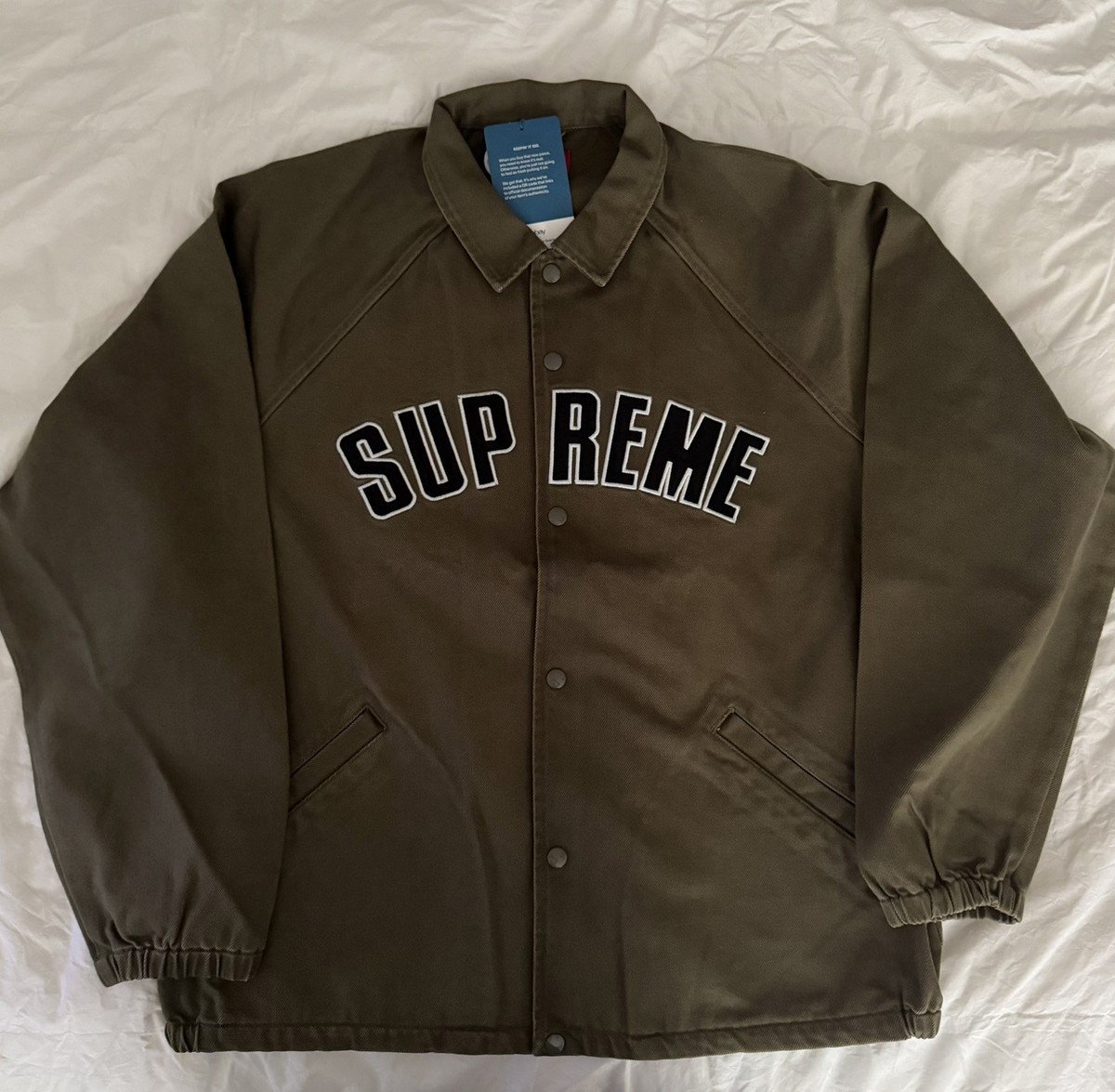 Supreme Arc Denim Coaches Jacket Sz XL Olive | eBay