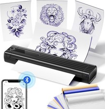 Phomemo TP86 A886 Tattoo Stencil Printer Wireless Beginners with Paper