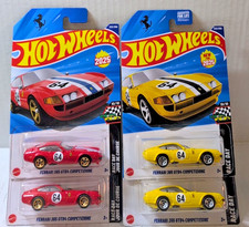 2025 Hot Wheels Ferrari 365 GTB4 Competizione Red Yellow Lot of 2 NEW 